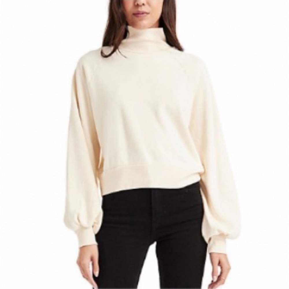 LA MADE mock neck crop Sweatshirt S $150